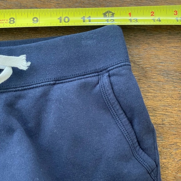 Polo Ralph Lauren 10/12 M Kids Navy Blue Fleece Knit Sweatpants Joggers Red Pony - Picture 4 of 11